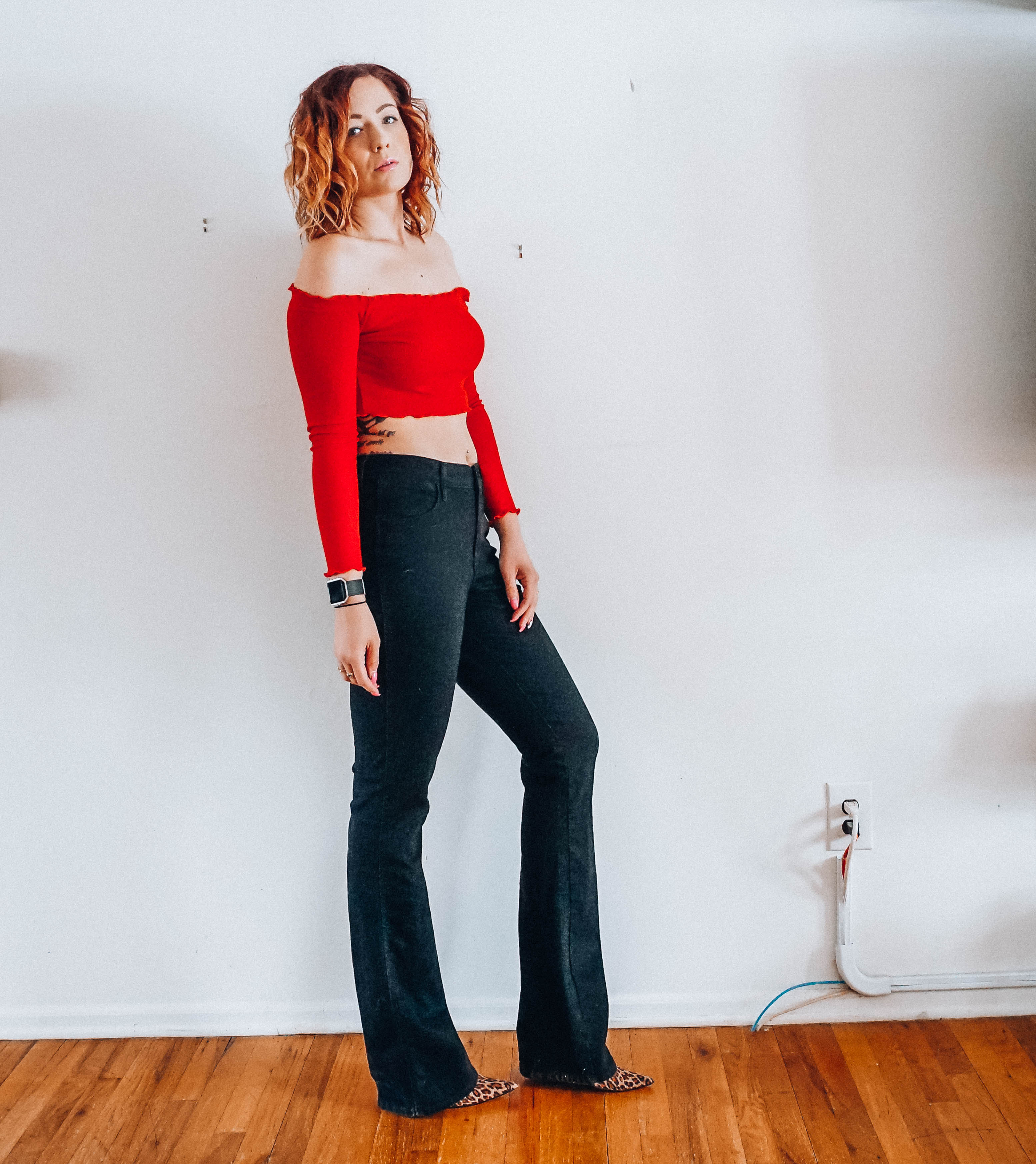 crop top flare